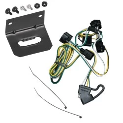 Trailer Wiring and Bracket For 95-02 Dodge Ram 2500 3500 95-01 1500 95-03 Dakota 4-Flat Harness Plug Play