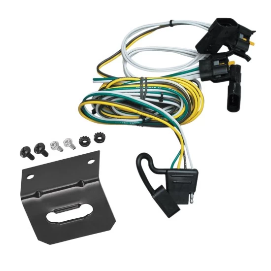 Plug and Play T-One Wiring Harness Connector 4-Flat Mounting Bracket Installation Instructions 118344 118144 Tekonsha Trailer Wiring and Bracket 00-03 Ranger 95-02 Van 97-03 F-150 Expedition 01-03 Explorer Lincoln Navigator 4-Flat Harness Plug Play 97 98 Trailer Wiring and Bracket For 00-03 Ford Ranger 95-02 Van 97-03 F-150 Expedition 01-03 Explorer Lincoln Navigator 4-Flat Harness Plug Play