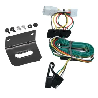 Trailer Wiring and Bracket For 97-01 Jeep Cherokee Plug & Play 4-Flat Harness