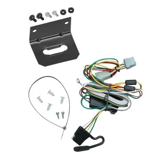 Trailer Wiring and Bracket For 97-05 Chevy Venture 99-05 Pontiac Montana 97-99 Trans Sport 97-04 Oldsmobile Silhouette Plug & Play 4-Flat Harness