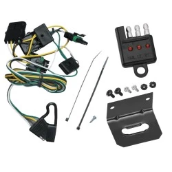 Trailer Wiring and Bracket w/ Light Tester For 1997 Jeep Wranger TJ Plug & Play 4-Flat Harness