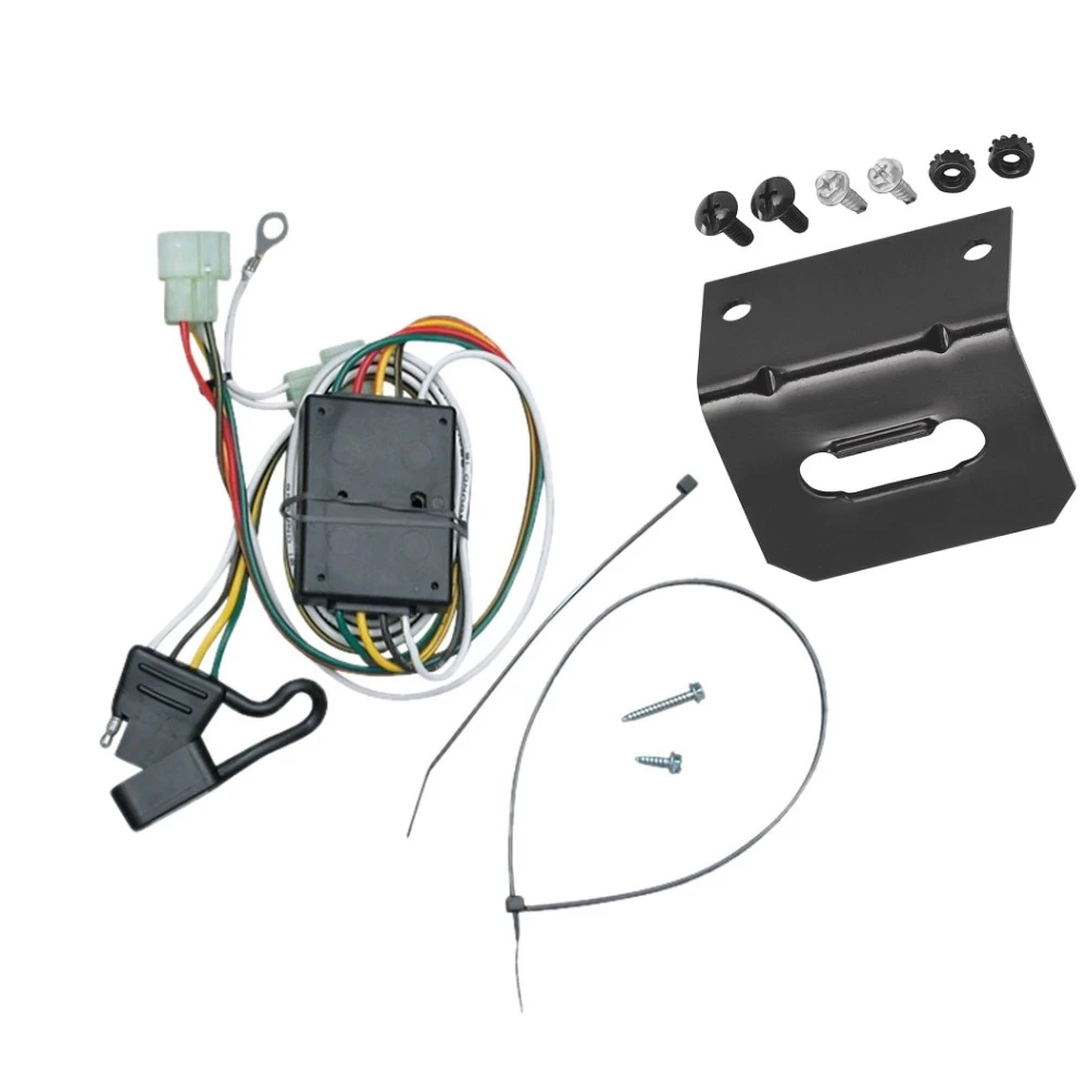Plug and Play T-One Wiring Harness Connector 4-Flat Mounting Bracket Installation Instructions 118357 118144 Tekonsha Trailer Wiring and Bracket 96-97 Lexus LX450 Toyota Land Cruiser Plug Play 4-Flat Harness 96 97 1996 1997 Trailer Wiring and Bracket For 96-97 Lexus LX450 Toyota Land Cruiser Plug & Play 4-Flat Harness