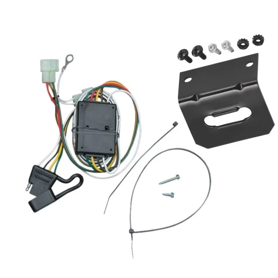 Plug and Play T-One Wiring Harness Connector 4-Flat Mounting Bracket Installation Instructions 118357 118144 Tekonsha Trailer Wiring and Bracket 96-97 Lexus LX450 Toyota Land Cruiser Plug Play 4-Flat Harness 96 97 1996 1997 Trailer Wiring and Bracket For 96-97 Lexus LX450 Toyota Land Cruiser Plug & Play 4-Flat Harness