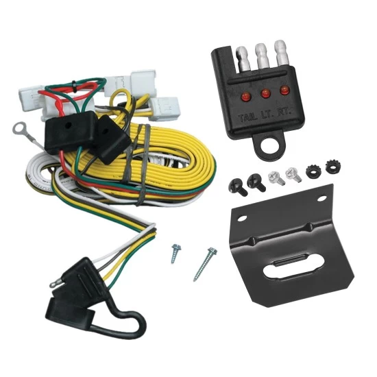 Plug and Play T-One Wiring Harness Connector 4-Flat Mounting Bracket 4-Flat Car End Tester w/ LED Display 118358 118144 20114 Tekonsha Trailer Wiring and Bracket Light Tester 97-01 Toyota Camry 4 Dr. Sedan Plug Play 4-Flat Harness 97 98 99 00 01 1997 199 Trailer Wiring and Bracket w/ Light Tester For 97-01 Toyota Camry 4 Dr. Sedan Plug & Play 4-Flat Harness