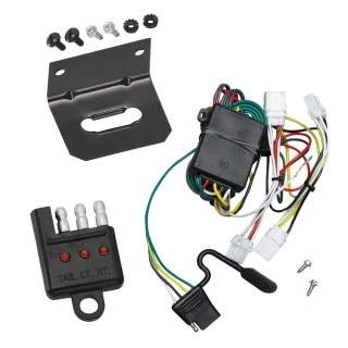 Trailer Wiring and Bracket w/ Light Tester For 96-04 Nissan Pathfinder 97-03 INFINITI QX4 Plug & Play 4-Flat Harness