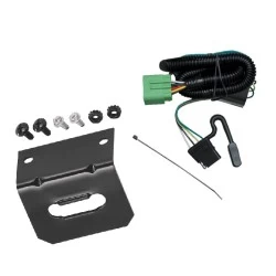 Trailer Wiring and Bracket For 99-10 Jeep Grand Cherokee 00-11 Jeep Chrysler Dodge Dakota Aspen Liberty Sprinter RAM Durango Plug & Play 4-Flat Harness