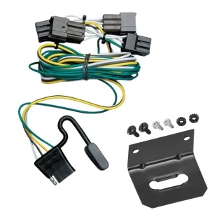 Plug and Play T-One Wiring Harness Connector 4-Flat Mounting Bracket Installation Instructions 118375 118144 Tekonsha Trailer Wiring and Bracket 00-03 Taurus Mercury Sable Sedan Plug Play 4-Flat Harness 00 01 02 03 2000 2001 2002 2003 Trailer Wiring and Bracket For 00-03 Ford Taurus Mercury Sable Sedan Plug & Play 4-Flat Harness