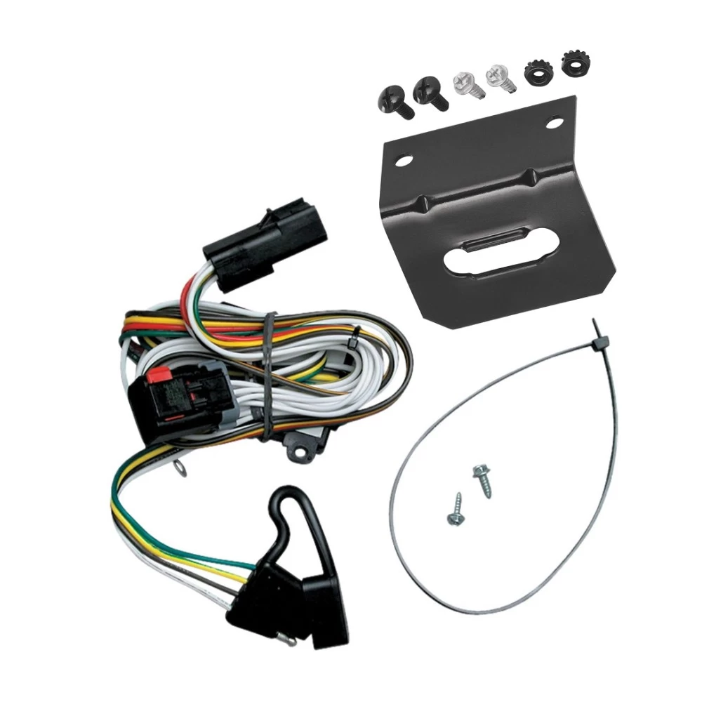 Plug and Play T-One Wiring Harness Connector 4-Flat Mounting Bracket Installation Instructions 118376 118144 Tekonsha Trailer Wiring and Bracket 01-03 Town Country Voyager Caravan Grand Caravan Plug Play 4-Flat Harness 01 02 03 2001 2002 2003 Trailer Wiring and Bracket For 01-03 Town & Country Voyager Caravan Grand Caravan Plug & Play 4-Flat Harness