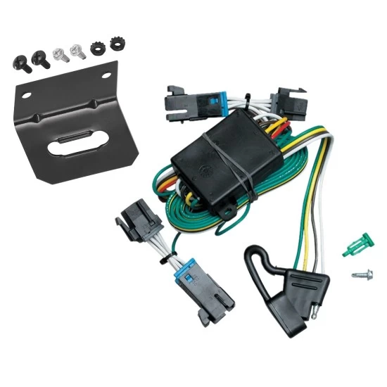 Plug and Play T-One Wiring Harness Connector 4-Flat Mounting Bracket Installation Instructions 118377 118144 Tekonsha Trailer Wiring and Bracket 00-02 Chevy Express GMC Savana 1500 2500 3500 Plug Play 4-Flat Harness 00 01 02 2000 2001 2002 Trailer Wiring and Bracket For 00-02 Chevy Express GMC Savana 1500 2500 3500 Plug & Play 4-Flat Harness