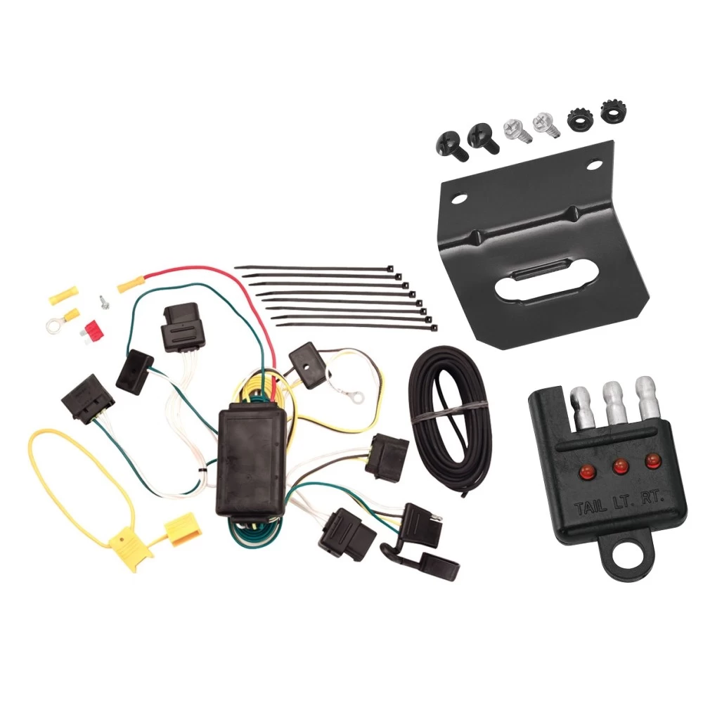 Plug and Play T-One Wiring Harness Connector 4-Flat Mounting Bracket 4-Flat Car End Tester w/ LED Display 118385 118144 20114 Tekonsha Trailer Wiring and Bracket Light Tester 04-07 Freestar Mercury Monterey Plug Play 4-Flat Harness 04 05 06 07 2004 2005 Trailer Wiring and Bracket w/ Light Tester For 04-07 Ford Freestar Mercury Monterey Plug & Play 4-Flat Harness