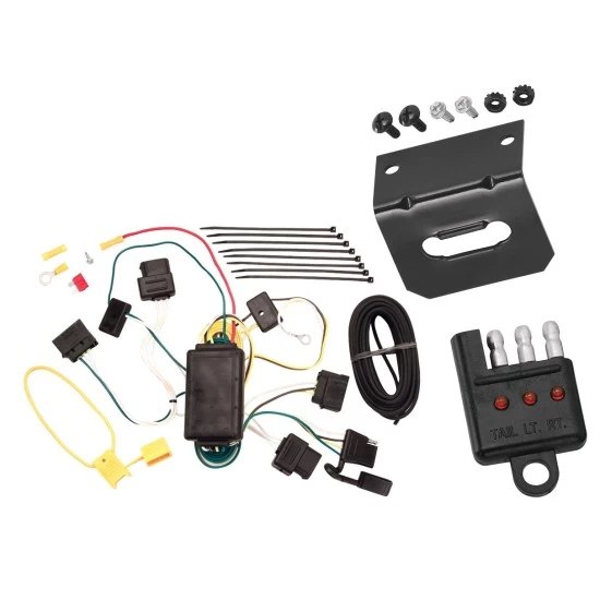 Plug and Play T-One Wiring Harness Connector 4-Flat Mounting Bracket 4-Flat Car End Tester w/ LED Display 118385 118144 20114 Tekonsha Trailer Wiring and Bracket Light Tester 04-07 Freestar Mercury Monterey Plug Play 4-Flat Harness 04 05 06 07 2004 2005 Trailer Wiring and Bracket w/ Light Tester For 04-07 Ford Freestar Mercury Monterey Plug & Play 4-Flat Harness