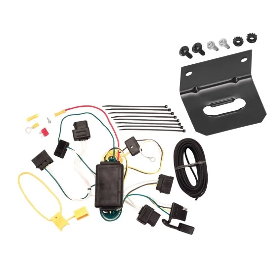 Plug and Play T-One Wiring Harness Connector 4-Flat Mounting Bracket Installation Instructions 118385 118144 Tekonsha Trailer Wiring and Bracket 04-07 Freestar Mercury Monterey Plug Play 4-Flat Harness 04 05 06 07 2004 2005 2006 2007 Trailer Wiring and Bracket For 04-07 Ford Freestar Mercury Monterey Plug & Play 4-Flat Harness