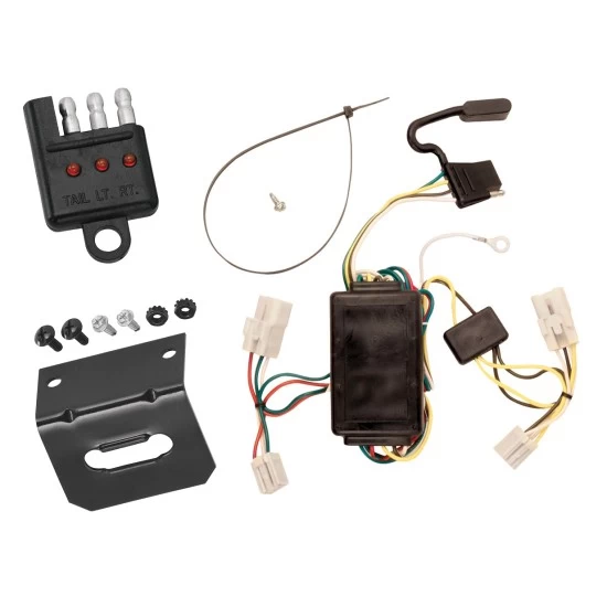 Trailer Wiring and Bracket w/ Light Tester For 03-08 Toyota Matrix Plug & Play 4-Flat Harness
