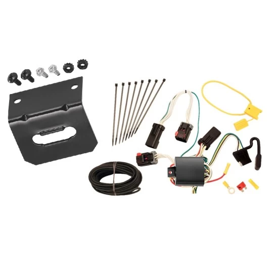 Trailer Wiring and Bracket For 04-09 Dodge Durango 07-09 Chrysler Aspen Plug & Play 4-Flat Harness