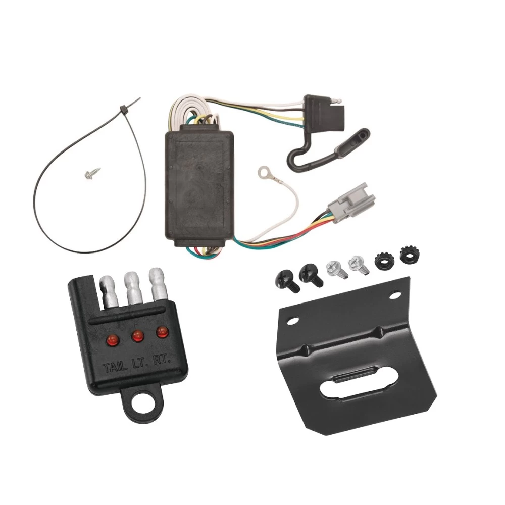 Trailer Wiring and Bracket w/ Light Tester For 05-06 Chevy Equinox 2006 Pontiac Torrent Plug & Play 4-Flat Harness