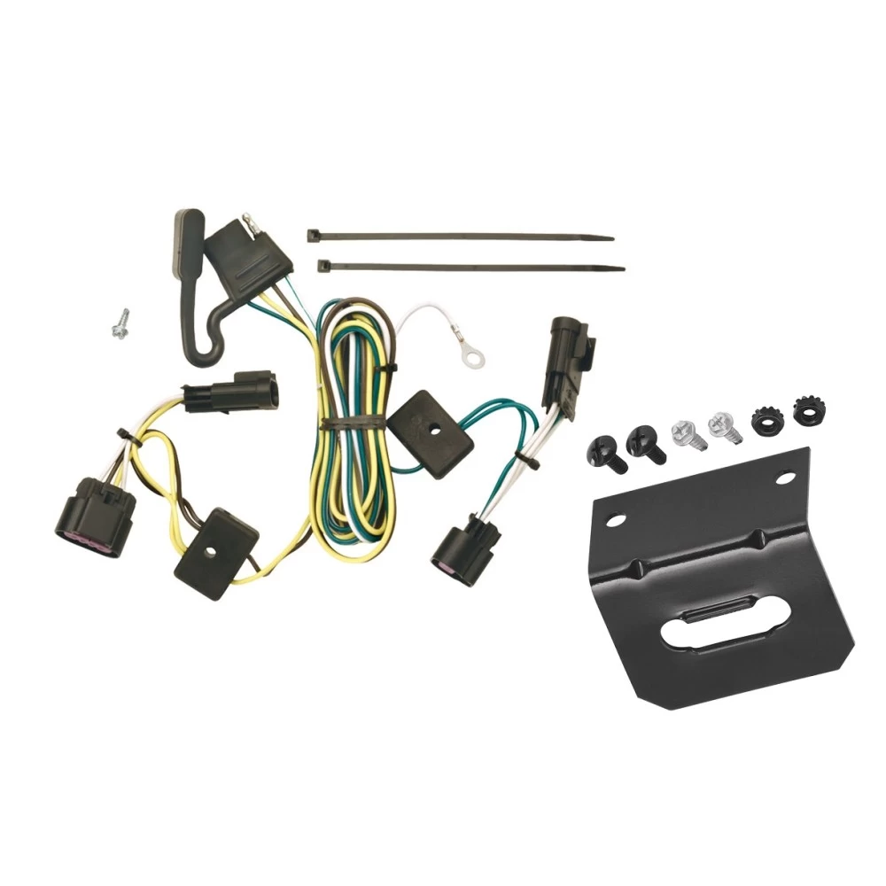 Plug and Play T-One Wiring Harness Connector 4-Flat Mounting Bracket Installation Instructions 118398 118144 Tekonsha Trailer Wiring and Bracket 05-10 Chevy Cobalt 4 Door Inc. SS Sport 05-06 Pontiac Pursuit Plug Play 4-Flat Harness 05 06 07 08 09 10 2005 Trailer Wiring and Bracket For 05-10 Chevy Cobalt 4 Door Inc. SS Sport 05-06 Pontiac Pursuit Plug & Play 4-Flat Harness
