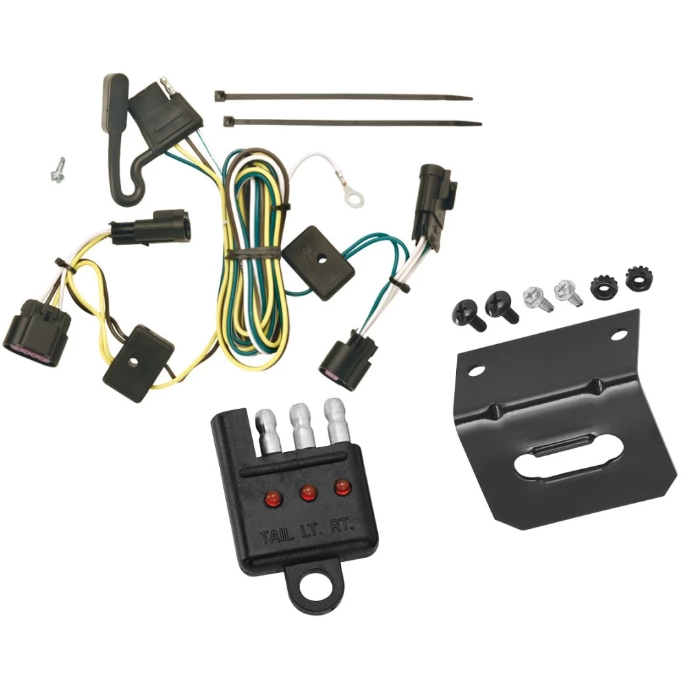 Plug and Play T-One Wiring Harness Connector 4-Flat Mounting Bracket 4-Flat Car End Tester w/ LED Display 118398 118144 20114 Tekonsha Trailer Wiring and Bracket Light Tester 05-10 Chevy Cobalt 4 Door Inc. SS Sport 05-06 Pontiac Pursuit Plug Play 4-Flat Trailer Wiring and Bracket w/ Light Tester For 05-10 Chevy Cobalt 4 Door Inc. SS Sport 05-06 Pontiac Pursuit Plug & Play 4-Flat Harness