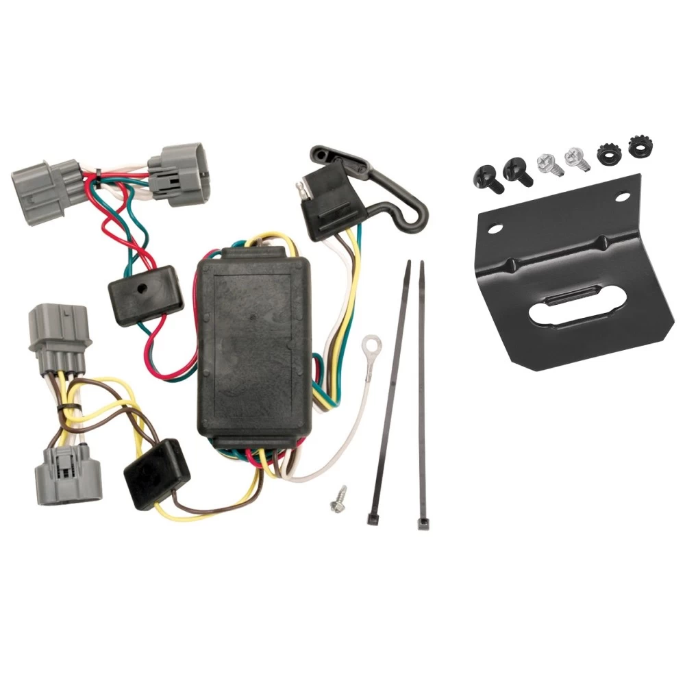 Trailer Wiring and Bracket For 06-14 Honda Ridgeline Plug & Play 4-Flat Harness