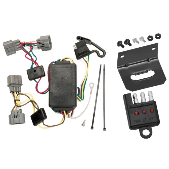 Plug and Play T-One Wiring Harness Connector 4-Flat Mounting Bracket 4-Flat Car End Tester w/ LED Display 118400 118144 20114 Tekonsha Trailer Wiring and Bracket Light Tester 06-08 Honda Ridgeline Plug Play 4-Flat Harness 06 07 08 2006 2007 2008 Trailer Wiring and Bracket w/ Light Tester For 06-08 Honda Ridgeline Plug & Play 4-Flat Harness