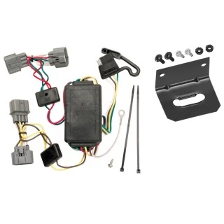 Trailer Wiring and Bracket For 06-14 Honda Ridgeline Plug & Play 4-Flat Harness