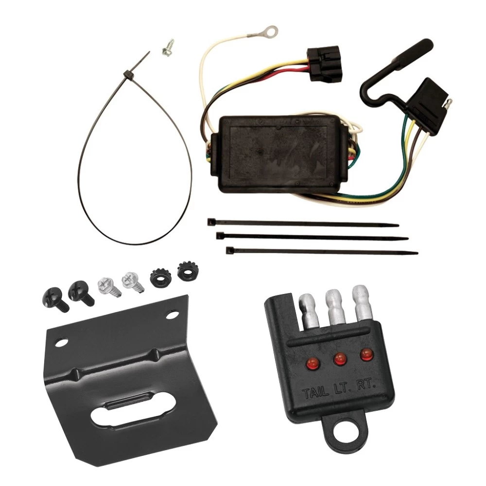 Plug and Play T-One Wiring Harness Connector 4-Flat Mounting Bracket 4-Flat Car End Tester w/ LED Display 118401 118144 20114 Tekonsha Trailer Wiring and Bracket Light Tester 05-10 KIA Sportage 6 Cyl. Plug Play 4-Flat Harness 05 06 07 08 09 10 2005 2006 Trailer Wiring and Bracket w/ Light Tester For 05-10 KIA Sportage 6 Cyl. Plug & Play 4-Flat Harness