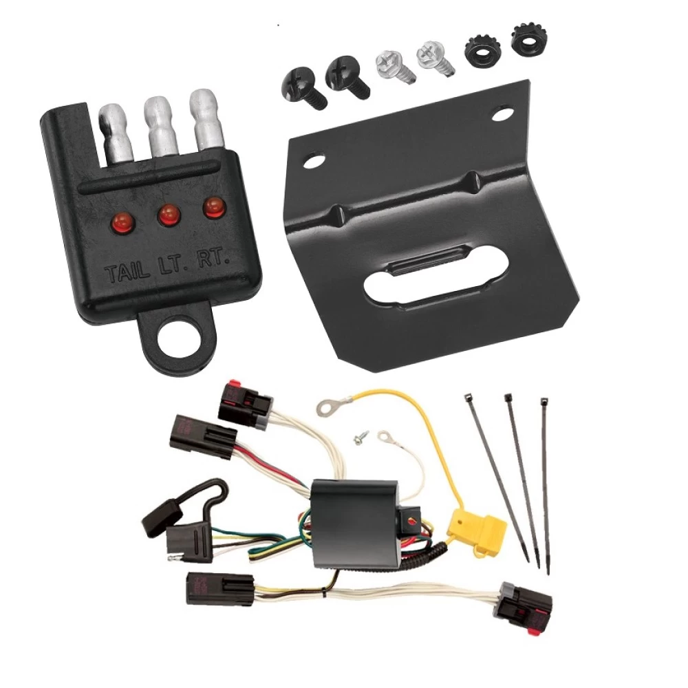 Plug and Play T-One Wiring Harness Connector 4-Flat Mounting Bracket 4-Flat Car End Tester w/ LED Display 118406 118144 20114 Tekonsha Trailer Wiring and Bracket Light Tester 08-10 Chrysler 300 05-07 300 C Plug Play 4-Flat Harness 05 06 07 08 09 10 2005 Trailer Wiring and Bracket w/ Light Tester For 08-10 Chrysler 300 05-07 300 C Plug & Play 4-Flat Harness