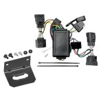 Trailer Wiring and Bracket For 06-10 Jeep Commander 00-11 Chrysler Dodge Dakota Aspen Liberty Sprinter RAM Durango Plug & Play 4-Flat Harness