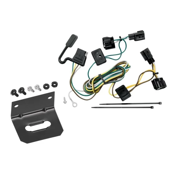 Plug and Play T-One Wiring Harness Connector 4-Flat Mounting Bracket Installation Instructions 118409 118144 Tekonsha Trailer Wiring and Bracket 98-06 Jeep Wrangler ( TJ Canada Only ) Plug Play 4-Flat Harness 98 99 00 01 02 03 04 05 06 1998 1999 2000 2001 Trailer Wiring and Bracket For 98-06 Jeep Wrangler ( TJ Canada Only ) Plug & Play 4-Flat Harness