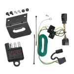 Trailer Wiring and Bracket w/ Light Tester For 07-18 Jeep Wrangler JK Plug & Play 4-Flat Harness