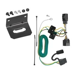 Trailer Wiring and Bracket For 07-18 Jeep Wrangler JK Plug & Play 4-Flat Harness