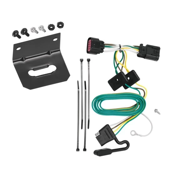 Plug and Play T-One Wiring Harness Connector 4-Flat Mounting Bracket Installation Instructions 118417 118144 Tekonsha Trailer Wiring and Bracket 06-13 Chevrolet Impala Plug Play 4-Flat Harness 06 07 08 09 10 11 12 13 2006 2007 2008 2009 2010 2011 2012 201 Trailer Wiring and Bracket For 06-13 Chevrolet Impala Plug & Play 4-Flat Harness