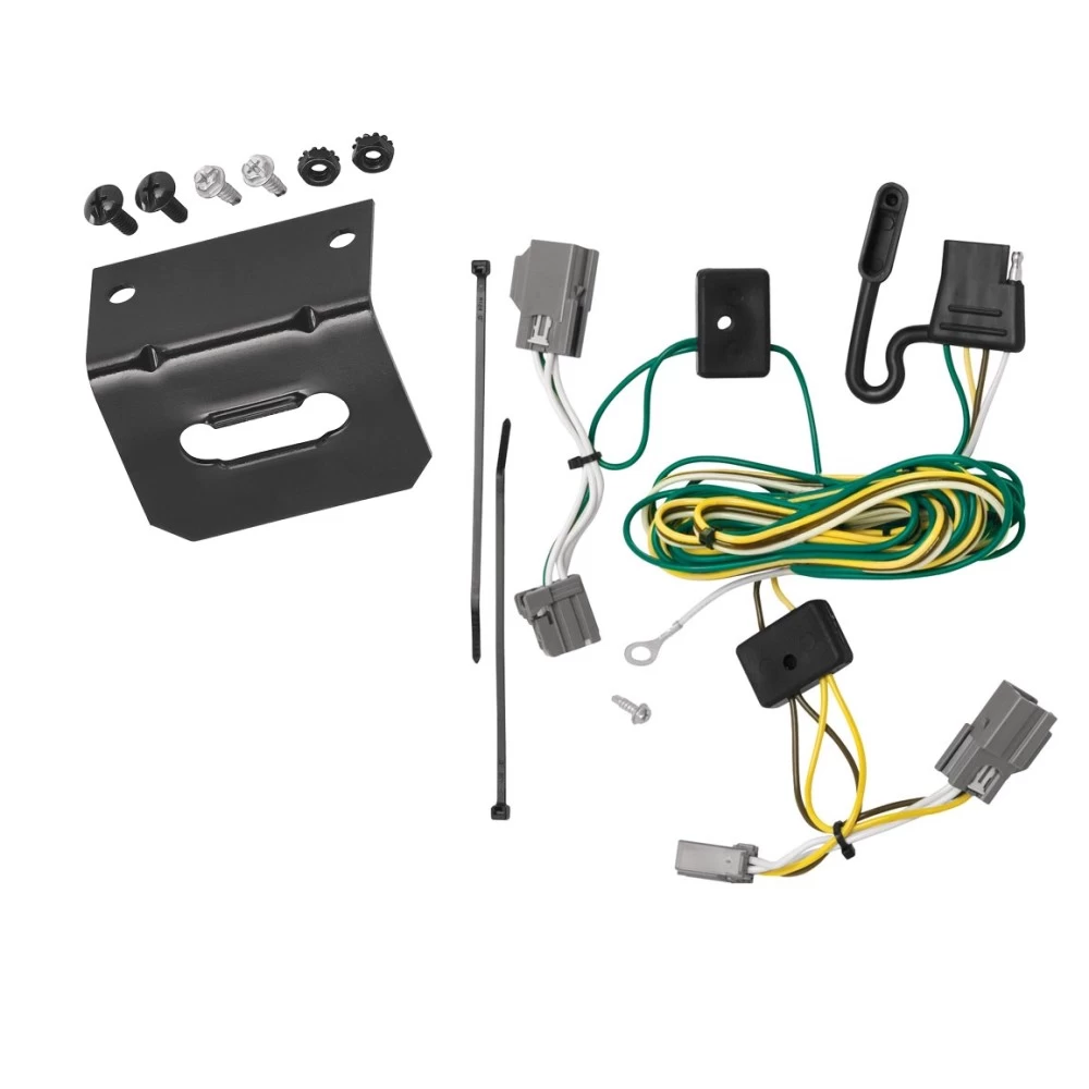 Trailer Wiring and Bracket For 06-09 Buick Lucerne Plug & Play 4-Flat Harness