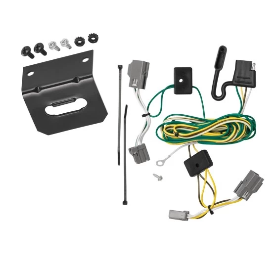 Trailer Wiring and Bracket For 06-09 Buick Lucerne Plug & Play 4-Flat Harness