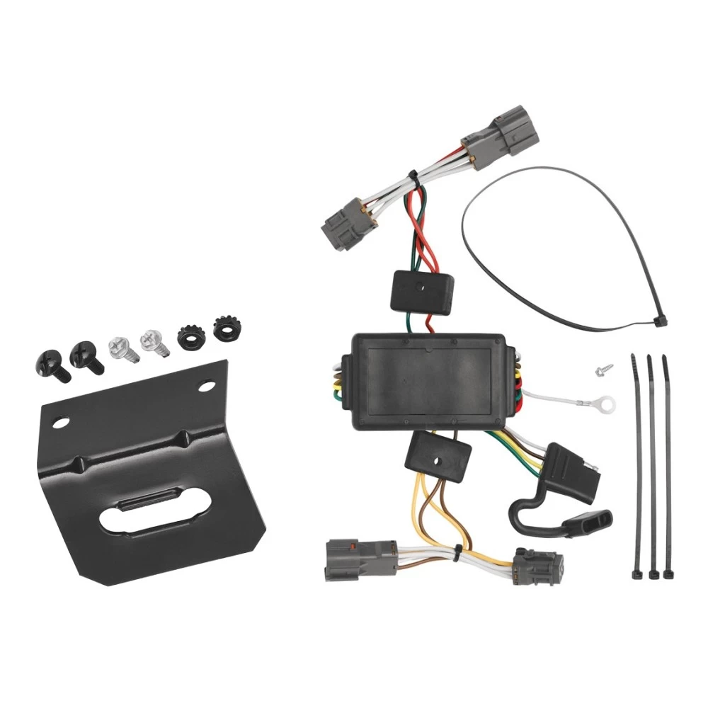 Trailer Wiring and Bracket For 10-19 KIA Soul 07-12 Rondo Plug & Play 4-Flat Harness