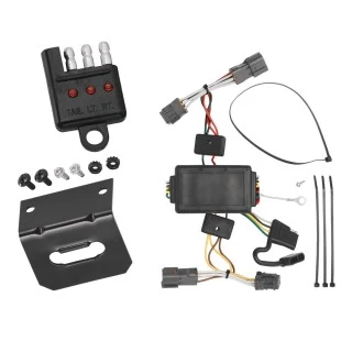 Trailer Wiring and Bracket w/ Light Tester For 10-19 KIA Soul 07-12 Rondo Plug & Play 4-Flat Harness