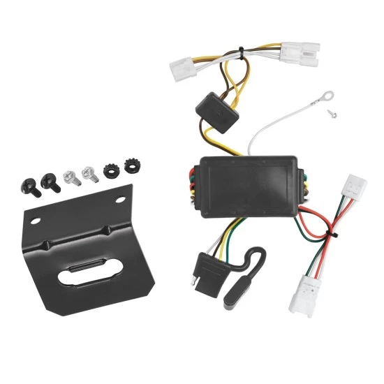 Plug and Play T-One Wiring Harness Connector 4-Flat Mounting Bracket Installation Instructions 118433 118144 Tekonsha Trailer Wiring and Bracket 07-10 Hyundai Elantra 06-09 Hyundai Sonata 09-10 KIA Optima Plug Play 4-Flat Harness 07 08 09 10 2007 2008 200 Trailer Wiring and Bracket For 07-10 Hyundai Elantra 06-09 Hyundai Sonata 09-10 KIA Optima Plug & Play 4-Flat Harness
