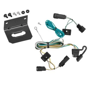 Trailer Wiring and Bracket For 07-10 Saturn Outlook Plug & Play 4-Flat Harness