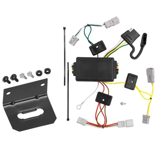 Trailer Wiring and Bracket For 06-15 Honda Civic Coupe Plug & Play 4-Flat Harness