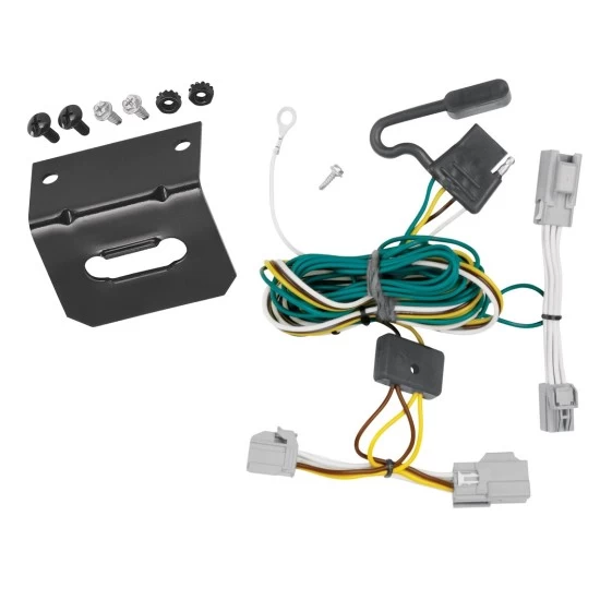 Plug and Play T-One Wiring Harness Connector 4-Flat Mounting Bracket Installation Instructions 118447 118144 Tekonsha Trailer Wiring and Bracket 08-09 Taurus 4 Dr. Sedan 08-09 Mercury Sable Plug Play 4-Flat Harness 08 09 2008 2009 Trailer Wiring and Bracket For 08-09 Ford Taurus 4 Dr. Sedan 08-09 Mercury Sable Plug & Play 4-Flat Harness