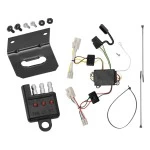 Trailer Wiring and Bracket w/ Light Tester For 11-20 KIA Optima Plug & Play 4-Flat Harness