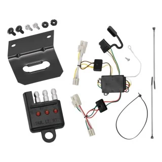 Trailer Wiring and Bracket w/ Light Tester For 11-20 KIA Optima Plug & Play 4-Flat Harness