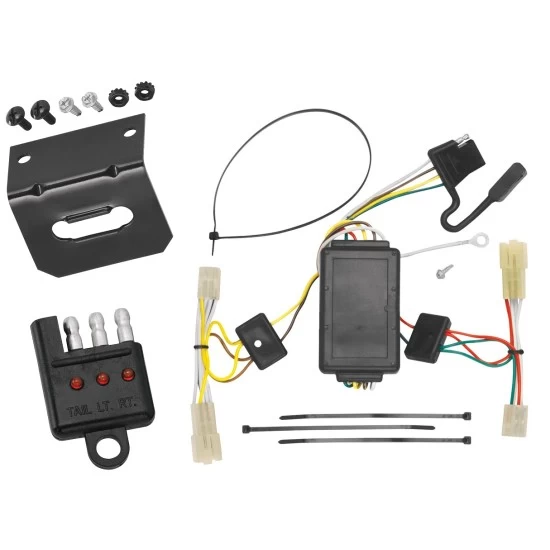 Plug and Play T-One Wiring Harness Connector 4-Flat Mounting Bracket 4-Flat Car End Tester w/ LED Display 118456 118144 20114 Tekonsha Trailer Wiring and Bracket Light Tester 06-13 Suzuki Grand Vitara 07-11 SX4 Crossover Plug Play 4-Flat Harness 06 07 08 Trailer Wiring and Bracket w/ Light Tester For 06-13 Suzuki Grand Vitara 07-11 SX4 Crossover Plug & Play 4-Flat Harness