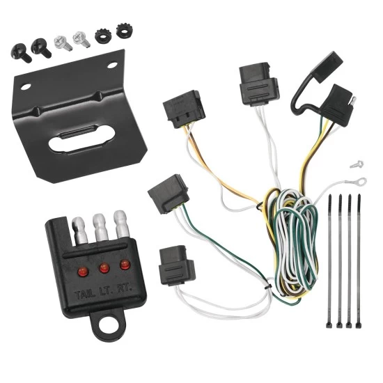 Plug and Play T-One Wiring Harness Connector 4-Flat Mounting Bracket 4-Flat Car End Tester w/ LED Display 118457 118144 20114 Tekonsha Trailer Wiring and Bracket Light Tester 08-11 Focus Plug Play 4-Flat Harness 08 09 10 11 2008 2009 2010 2011 Trailer Wiring and Bracket w/ Light Tester For 08-11 Ford Focus Plug & Play 4-Flat Harness