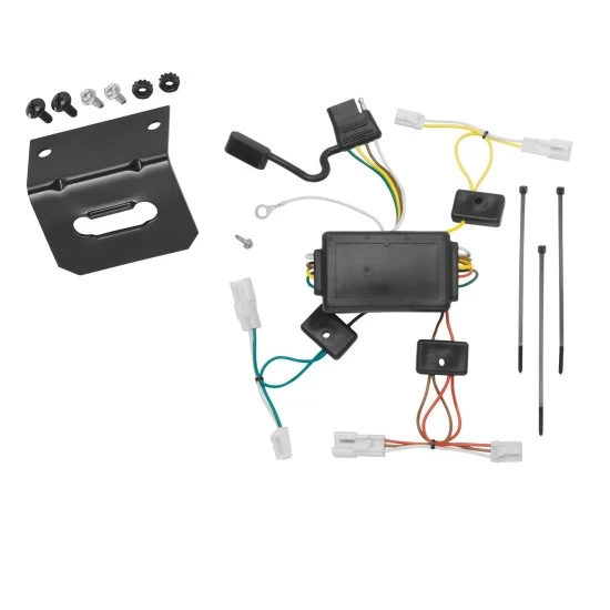 Plug and Play T-One Wiring Harness Connector 4-Flat Mounting Bracket Installation Instructions 118458 118144 Tekonsha Trailer Wiring and Bracket 03-08 Pontiac Vibe Plug Play 4-Flat Harness 03 04 05 06 07 08 2003 2004 2005 2006 2007 2008 Trailer Wiring and Bracket For 03-08 Pontiac Vibe Plug & Play 4-Flat Harness