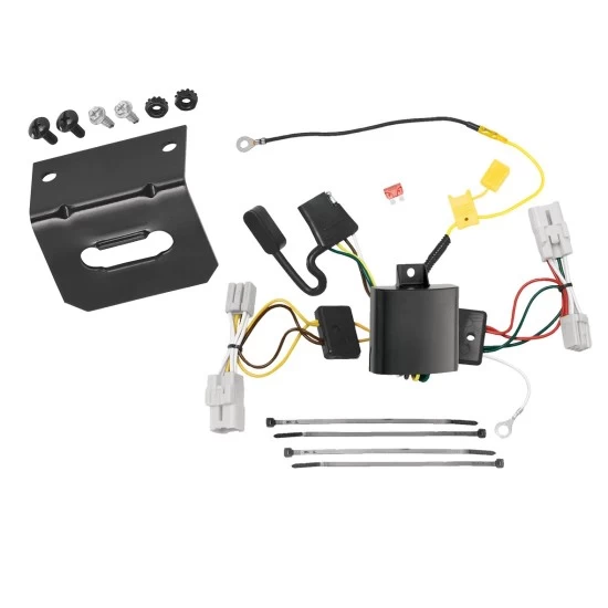 Plug and Play T-One Wiring Harness Connector 4-Flat Mounting Bracket Installation Instructions 118476 118144 Tekonsha Trailer Wiring and Bracket Kit 09-11 Hyundai Genesis 4 Dr. Sedan Plug Play 4-Flat Harness 09 10 11 2009 2010 2011 Trailer Wiring and Bracket Kit For 09-11 Hyundai Genesis 4 Dr. Sedan Plug & Play 4-Flat Harness