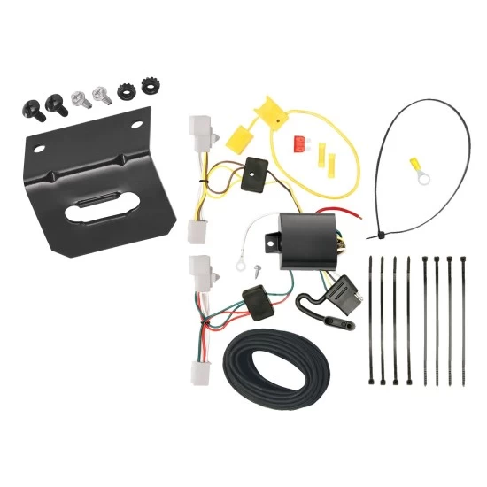 Trailer Wiring and Bracket For 07-12 Lexus ES350 Plug & Play 4-Flat Harness