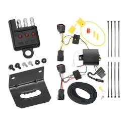 Trailer Wiring and Bracket w/ Light Tester For 11-15 Chevy Cruze 2016 Limited Plug & Play 4-Flat Harness
