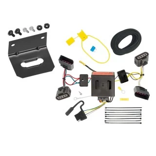 Trailer Wiring and Bracket For 04-10 VW Volkswagen Touareg Plug & Play 4-Flat Harness