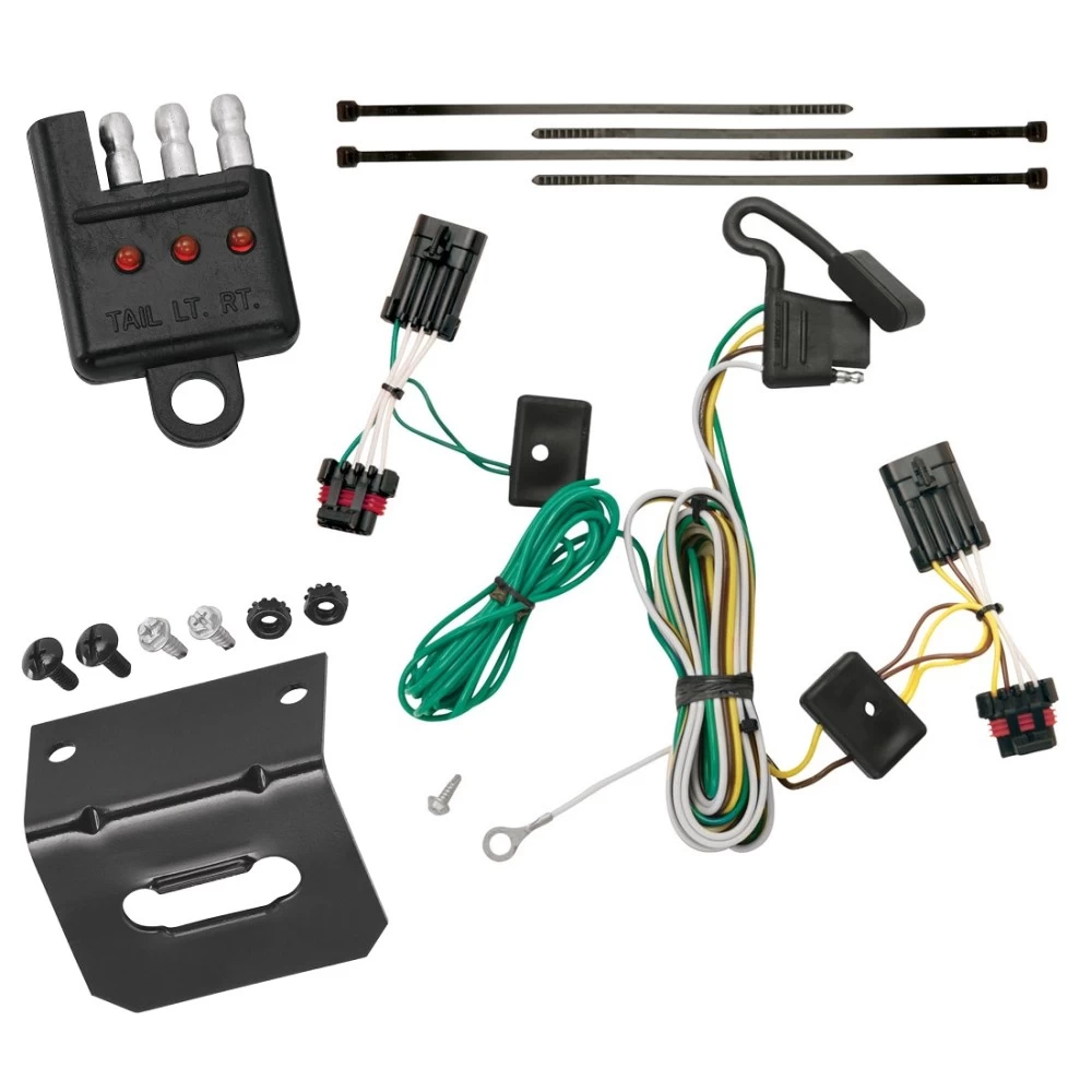 Plug and Play T-One Wiring Harness Connector 4-Flat Mounting Bracket 4-Flat Car End Tester w/ LED Display 118512 118144 20114 Tekonsha Trailer Wiring and Bracket Light Tester 00-05 Chevrolet Impala Plug Play 4-Flat Harness 00 01 02 03 04 05 2000 2001 2002 Trailer Wiring and Bracket w/ Light Tester For 00-05 Chevrolet Impala Plug & Play 4-Flat Harness