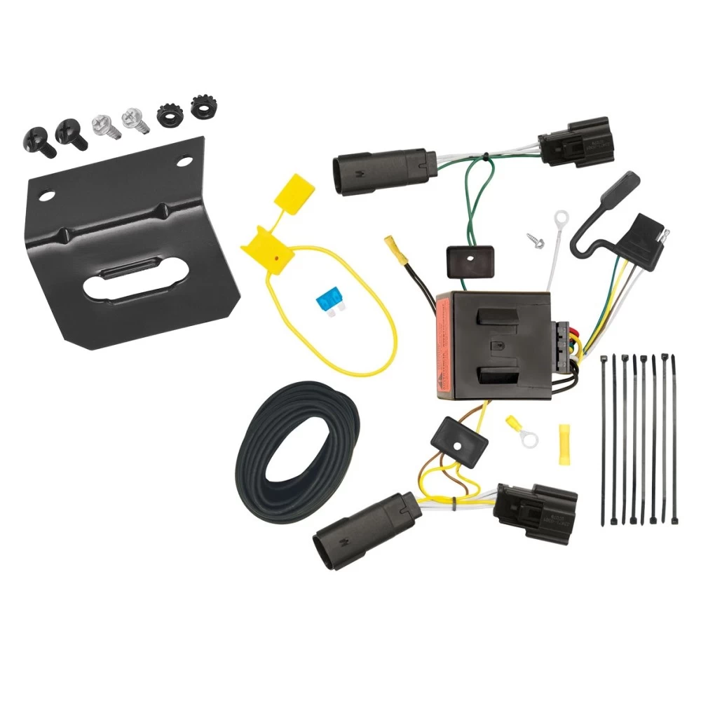 Trailer Wiring and Bracket For 11-15 Lincoln MKX Plug & Play 4-Flat Harness